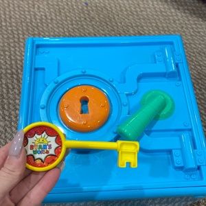 Ryan’s World Toy Safe. Includes working key, car, and 5 figures.